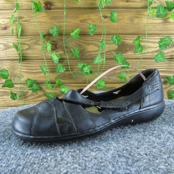 Clarks Women's‎ Bendables Flat Black Leather Size 8M Used 2025 - Picture 1 of 6